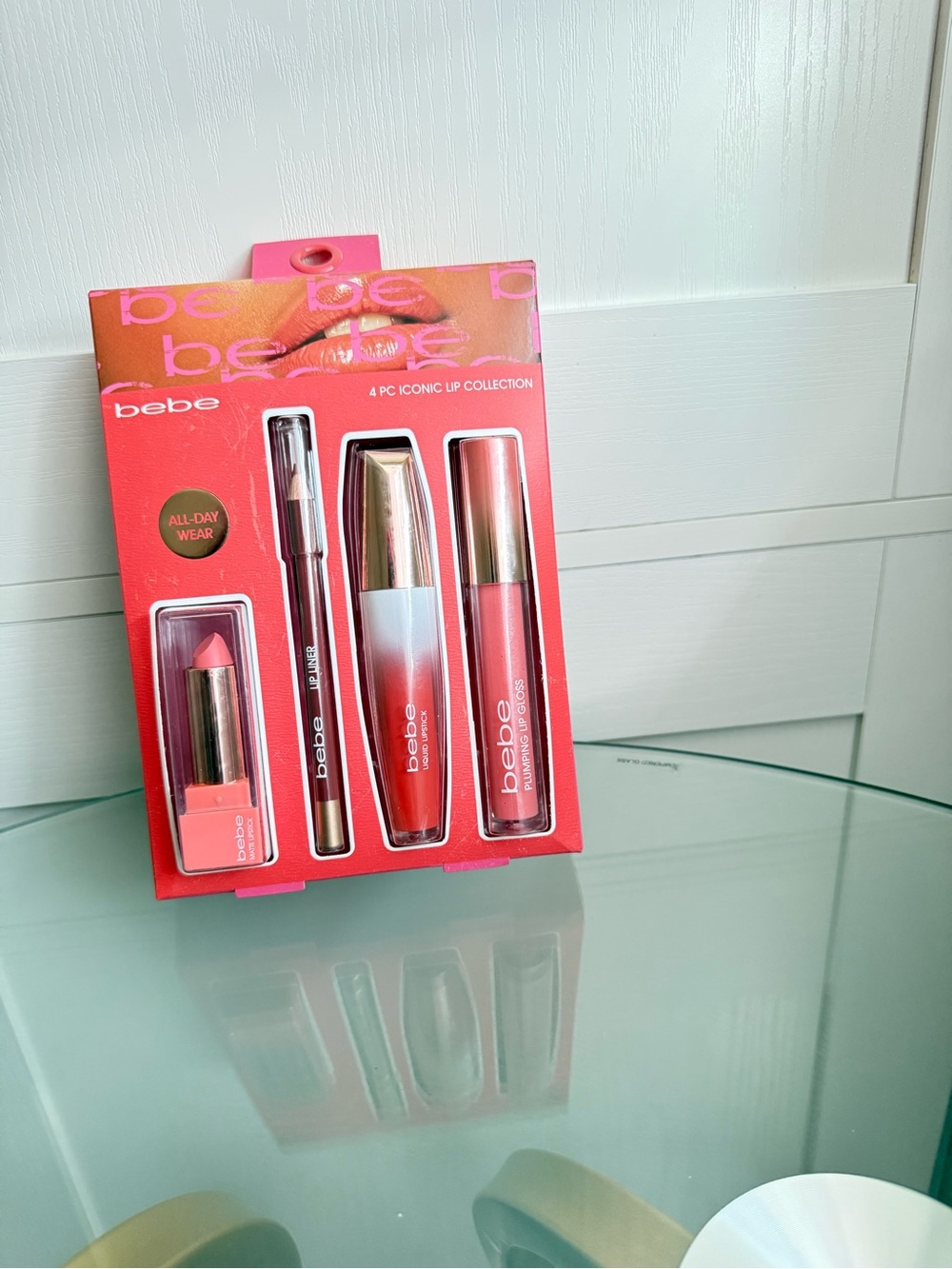 bebe Lip Collection Set in Coral and Pink